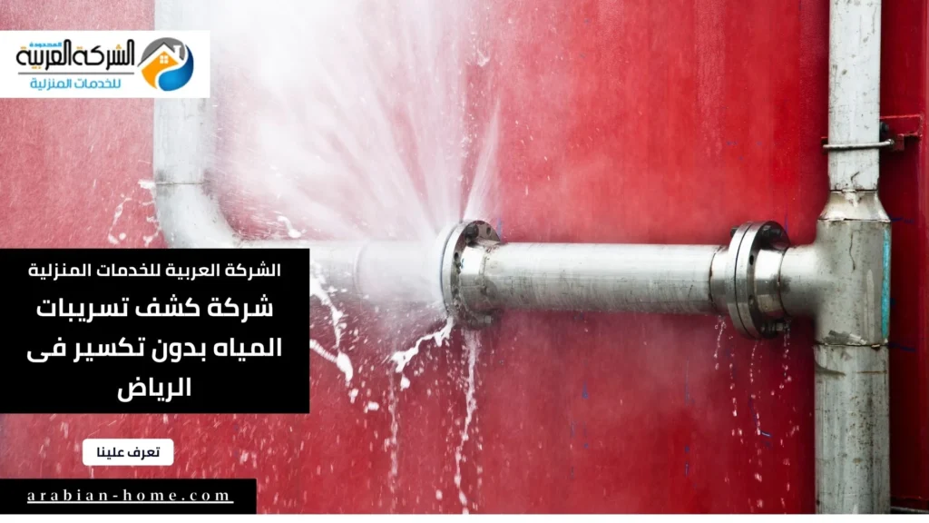 شركة كشف تسريبات المياه بدون تكسير فى الرياض