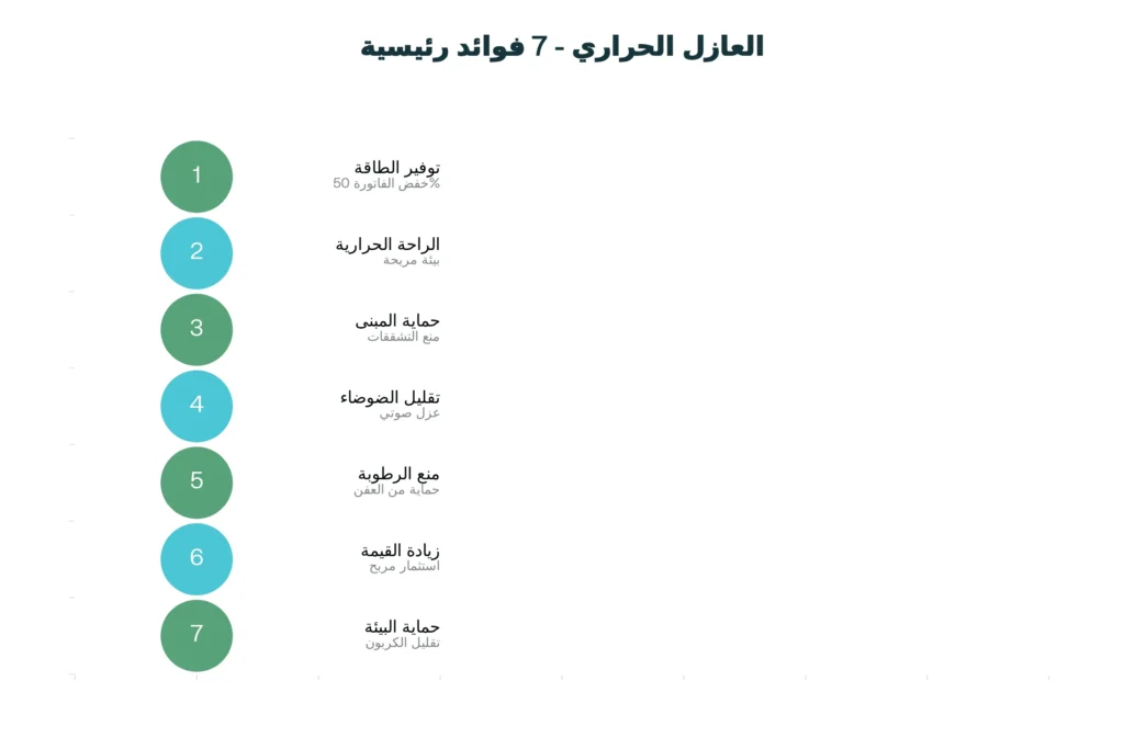 فوائد العازل الحراري للمنازل