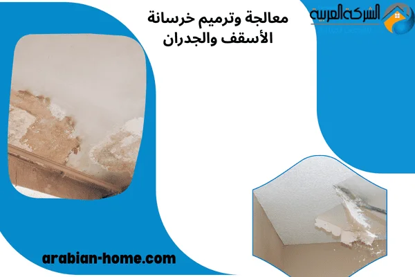 معالجة وترميم خرسانة الأسقف والجدران